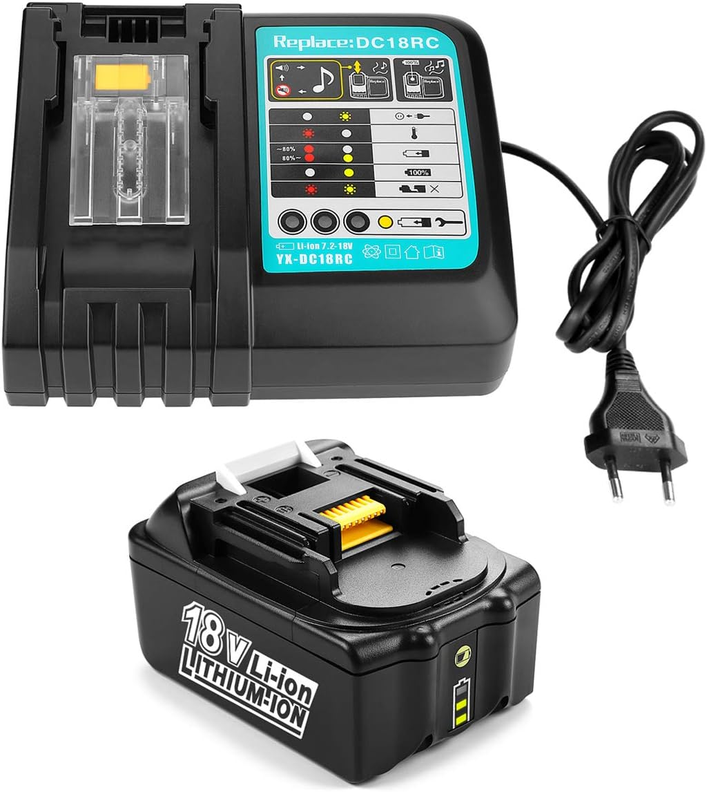 Batterie ,1x Energup 18V 5,5Ah Batterie de Rechange pour Makita 18V