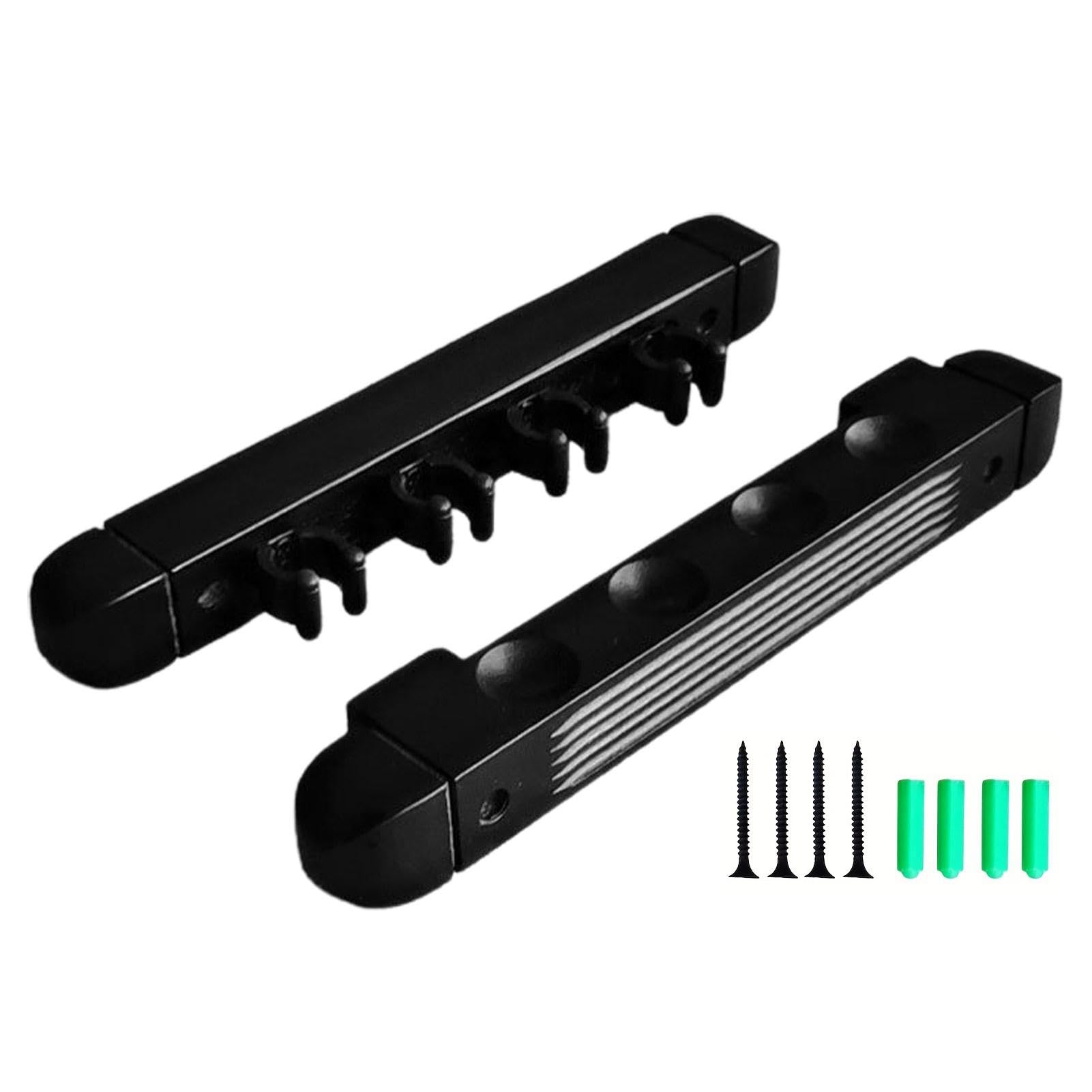 Portastecche Da Biliardo A Parete In Legno – Con 4 Clip Morbide Per Stecche, Risparmia Spazio, Facile Da Installare