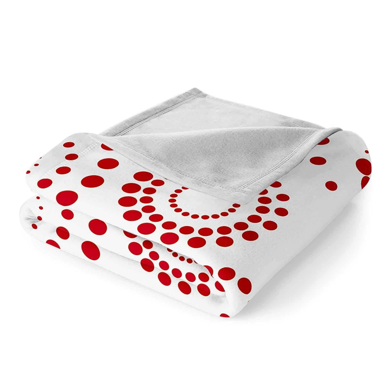 Aeici Couverture Polaire, Couverture Enfant Polaire Couverture 180x200 cm Motif À Pois Couverture de Canapé Cadeau pour Adultes et Enfants