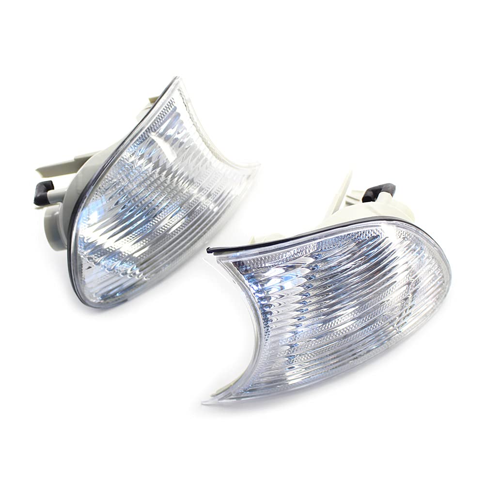Reemplazo de carcasa de lente transparente para luz de posición lateral delantera del automóvil para Serie 3 E46 2 puertas 323Ci 325Ci 328Ci 330Ci 2000-2001, lado izquierdo y derecho