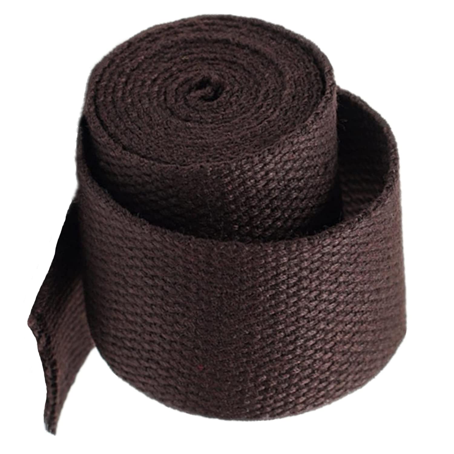 FGJsfhrDTU Webbing, Cotton Plain Weave Straps 25mm Width 5-20 Yards Multicolor(Coffee,25mm/20 yard)