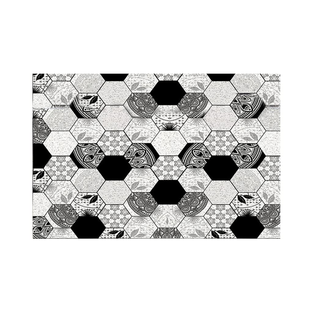 Indoor Outdoor Doormat Entryway Mats Entrance Rug Shoes Scraper PVC Inside Front Door Mat Non Slip for Doorway Bathroom Geometric Door Mats Doormats Outdoor Indoor Doormat Non Slip Absorbent Resist