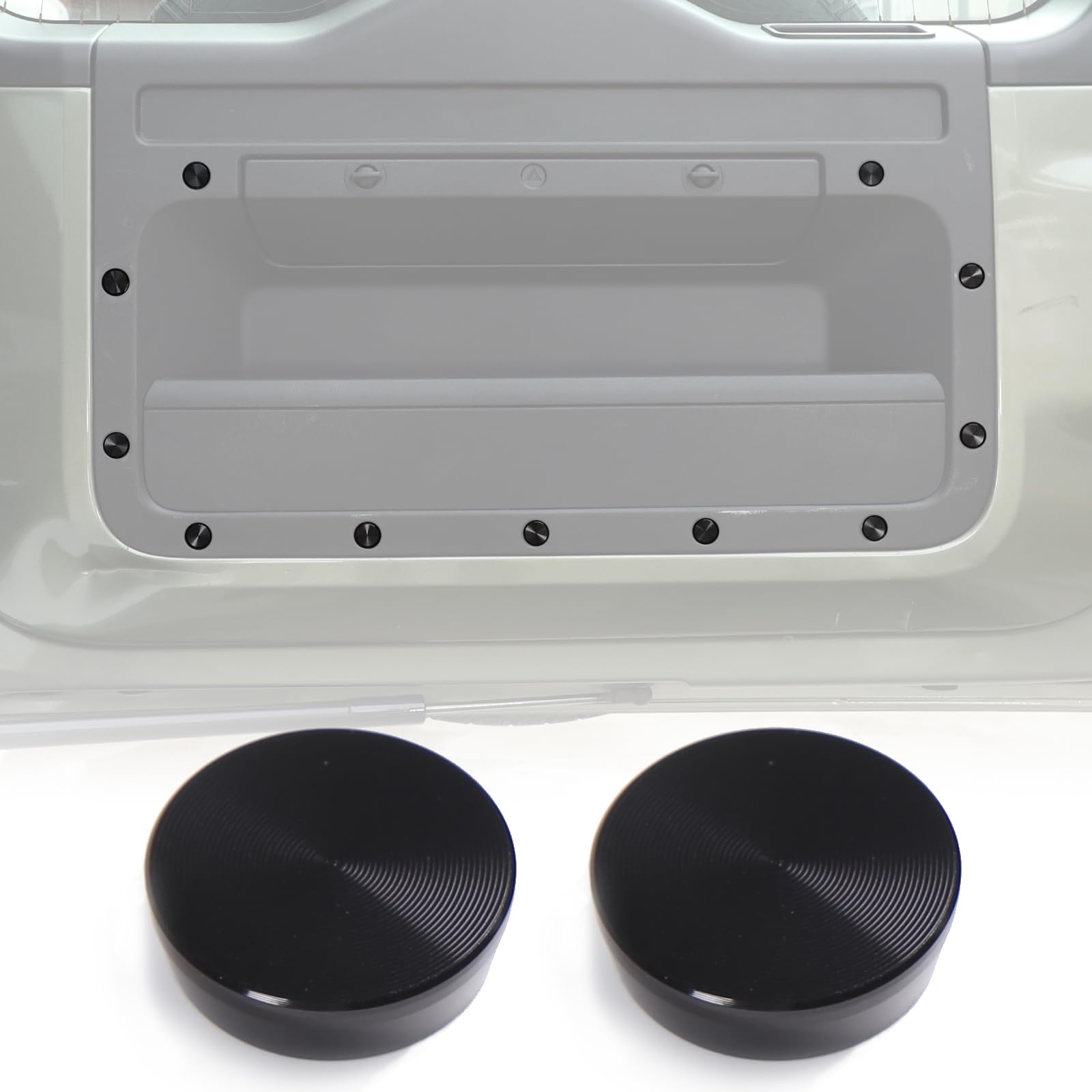 HIRUFAIT Screw Decorative Cover for 2020-2023 Land Rover Defender Accessories, 11 PCS Aluminum Alloy Car Screw Protection Cover Trim (Tailgate)