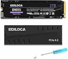 内蔵型SSD EDILOCA EN855 SSD 2TB PCIe 4.0 NVMe M.2 Ediloca EN855 M.2 SSD PCle 4.0x4
