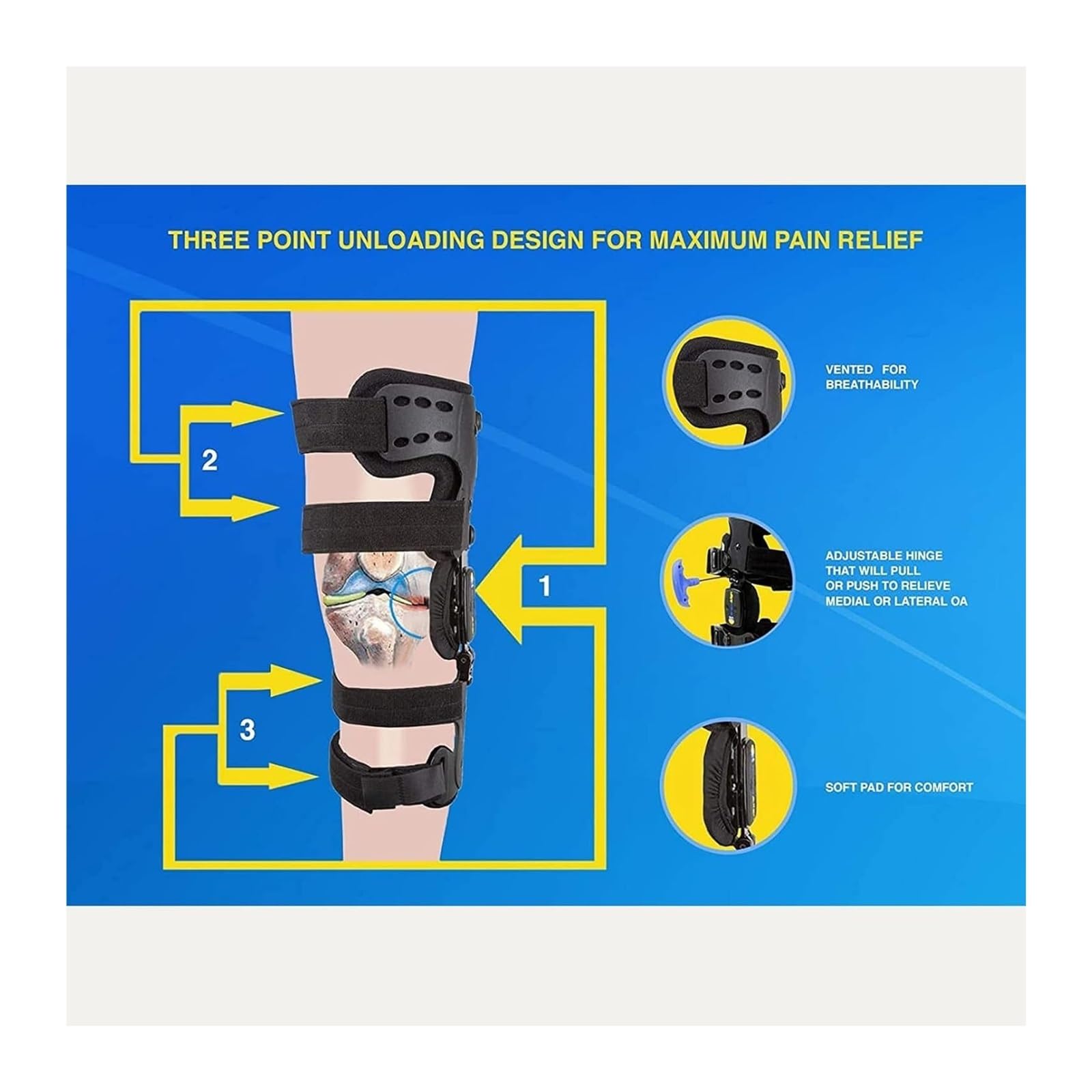 Ginocchiera Artrosi Articolata Regolabile - Stabilizzatore Ginocchio per Lesioni LCA LCL LCP, Post-Operatorio Sport Calcio