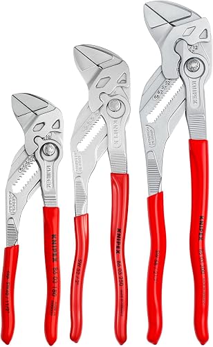 KNIPEX Tools 00 20 06 US2, Pliers Wrench 3-Piece Set | slip-joint-pliers