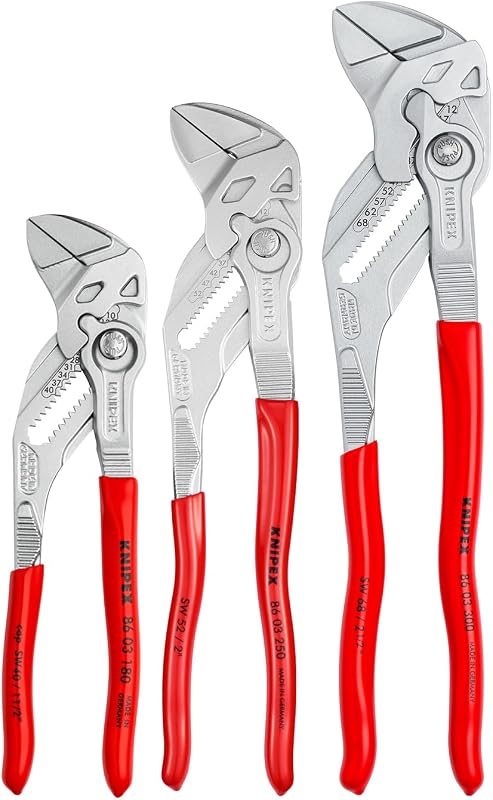 00 20 06 US2 3-Piece 7, 10 and 12 Pliers Wrench Set | slip-joint-pliers