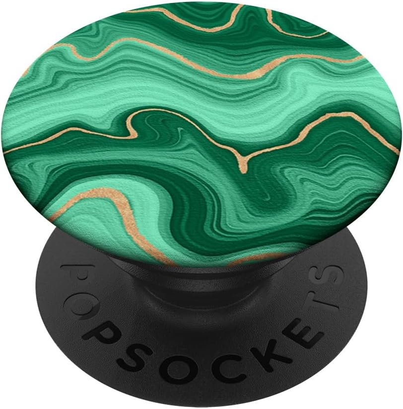 Elegant Green Watercolor Abstract Swirl Pattern PopSockets PopGrip: Swappable Grip for Phones & Tablets PopSockets MagSafe PopGrip for iPhone