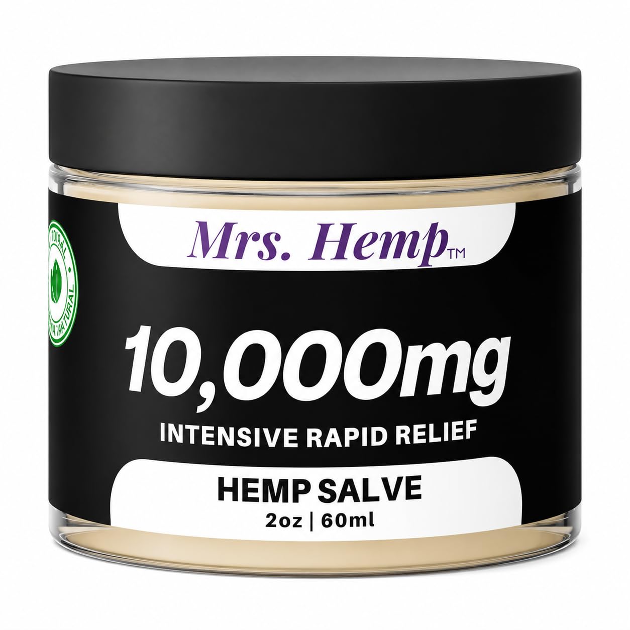 10,000 MG Hemp Salve – Extra Strength Topical Skin Salve, Smooth Non-Greasy Feel, Fast-Absorbing Daily Use, 2 oz