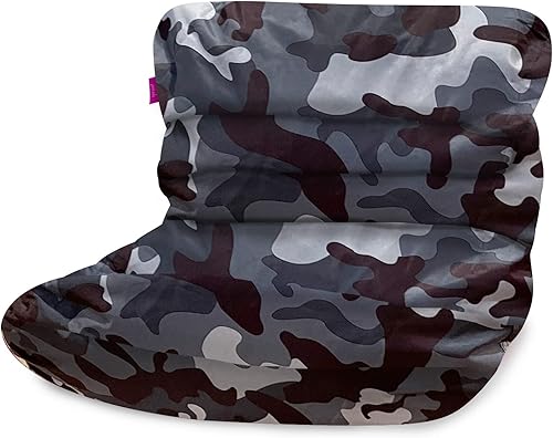 Miniatura 963 de Posh Creations Puf estructurado cómodo para jugar, leer y ver la televisión, Malibu Lounge, tela de lona para colorear, criaturas Criaturas de tela