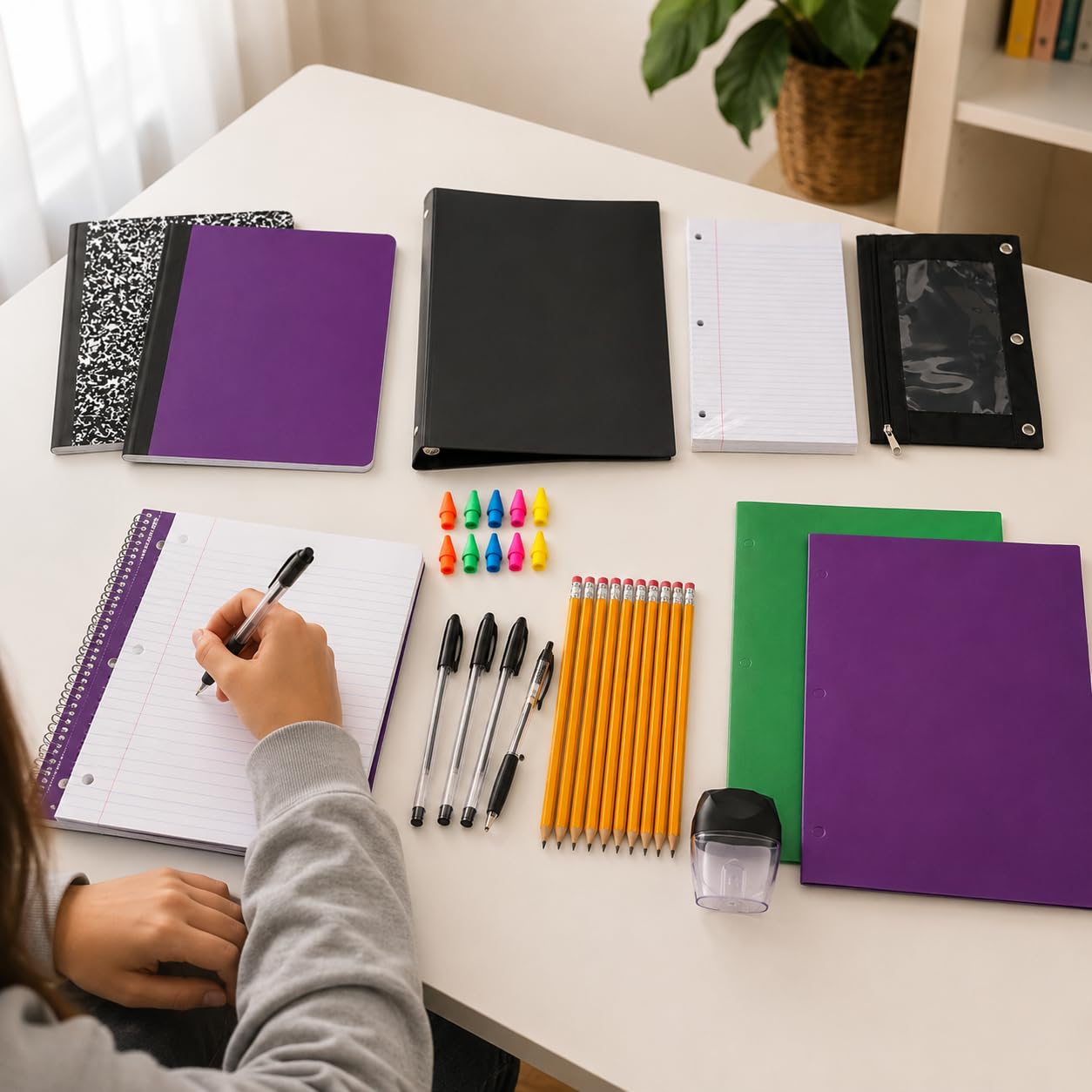 Back to School Supply 33-Piece Kit with Binder and Notebooks