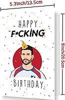 Vista 2 de Tarjeta de cumpleaños humorística de Roy Kent para él y ella, programa de televisión de Ted Lasso grosero para fanáticos de la televisión, regalos