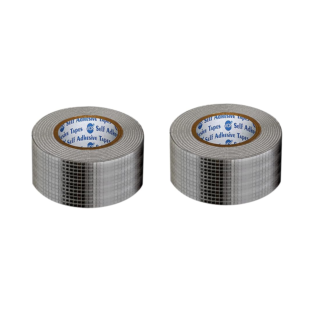 VCR Butyl Tape - 5 Meters in Length 48mm / 02" Width - 2 Rolls Per Pack - Butyl Tape for Pipe and Water Leakage, Aluminium Rubberised Tape, Waterproof and Weatherproof Tape (B0CGPXHYW7) Amazon Price History, Amazon Price Tracker