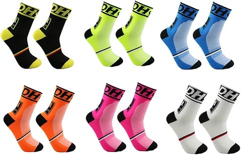 HemeraPhit Calcetines de ciclismo al aire libre formación de compresión fútbol corriendo hombres & mujeres calcetines deportivos