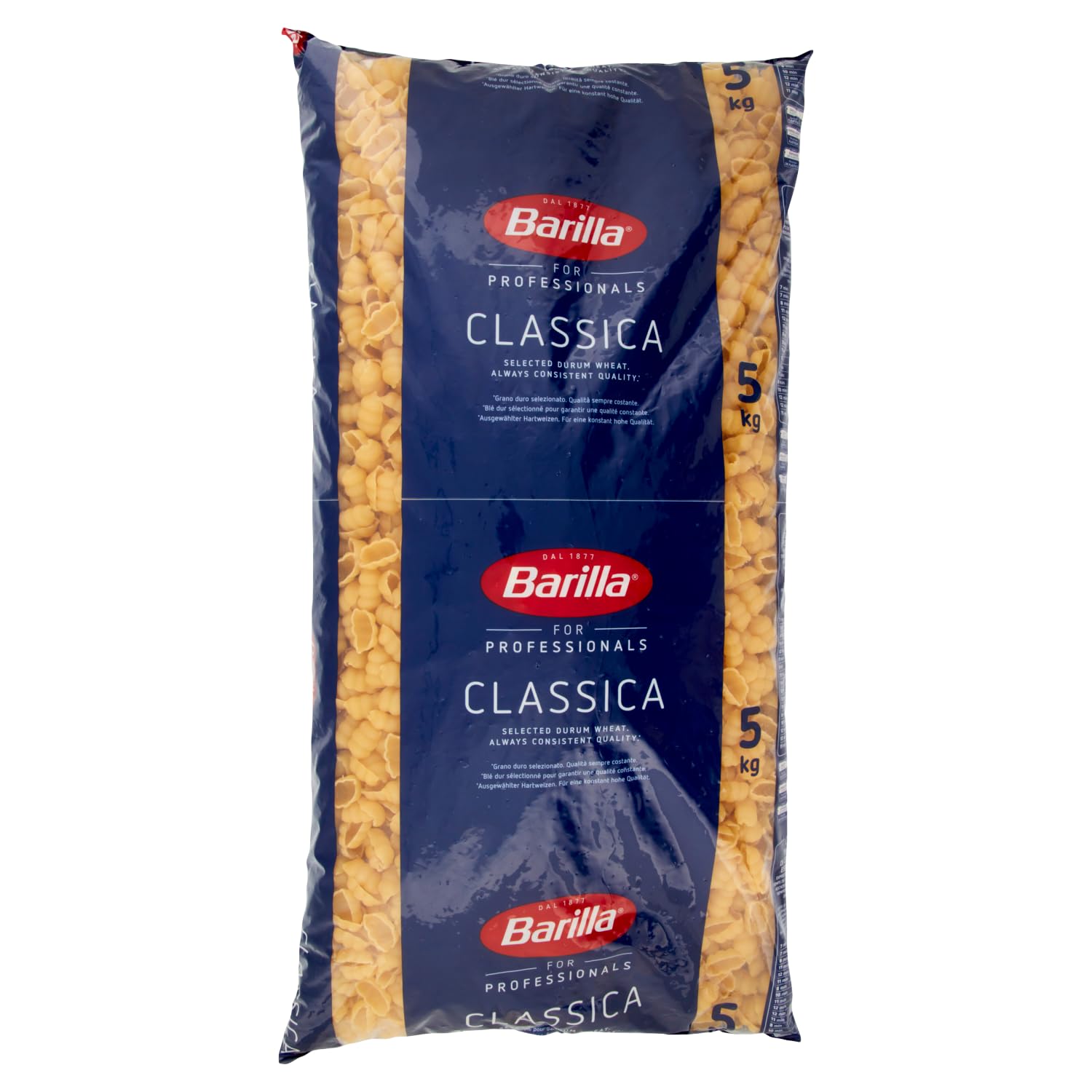 Barilla Gnocchi Gastronomie Pasta 3 x 5kg Hartweizen Nudeln Großpackung HoReCa Vorrat + Beni Culinari Kostenloser Schlüsselanhänger