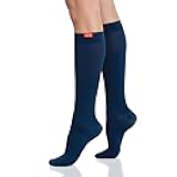 VIM & VIGR Moisture Wick Nylon 15-20 mmHg Graduated Compression Socks for Women & Men