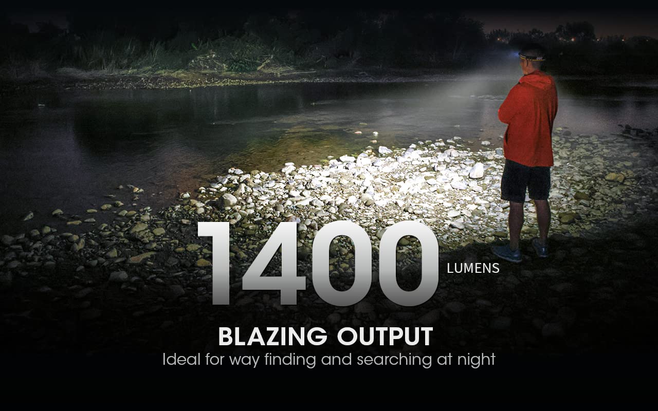 Nitecore NU43-1400 Lumen, USB-C, Entfernungssensor