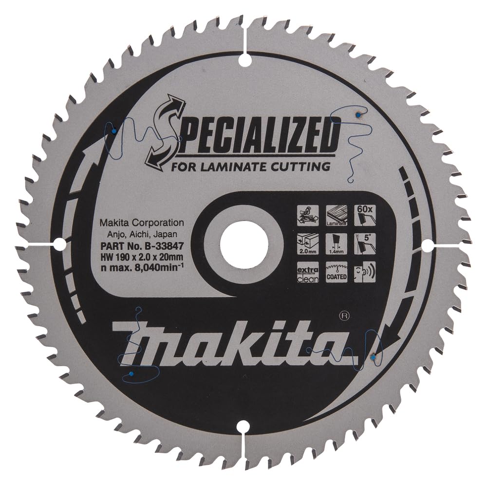 Makita Specialized brzeszczot piły 190 x 30 mm, 60Z, B-33847
