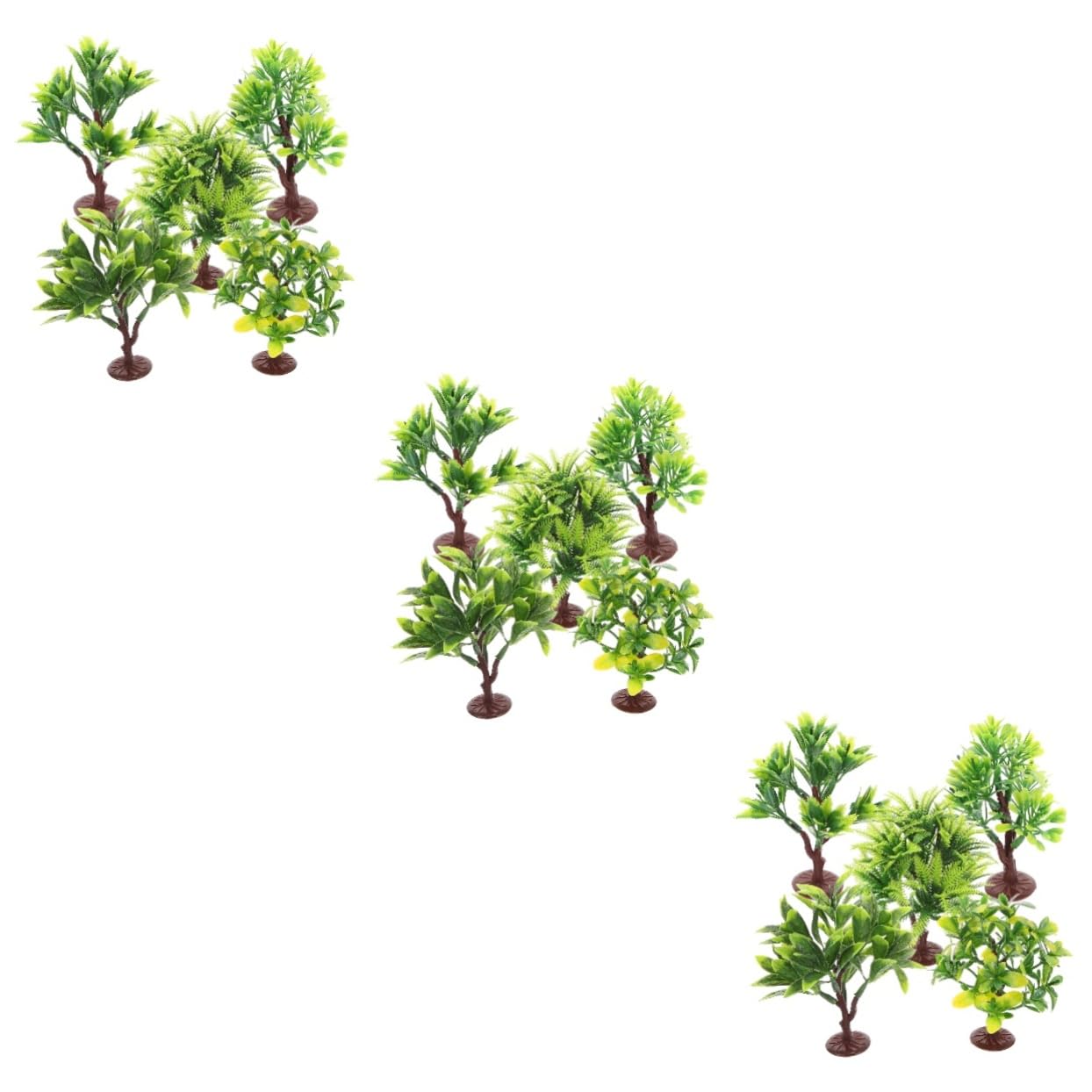 SEWACC 30piezas Árboles Artificiales para Decoración De Adornos De Simulación para Maquetas y De para y