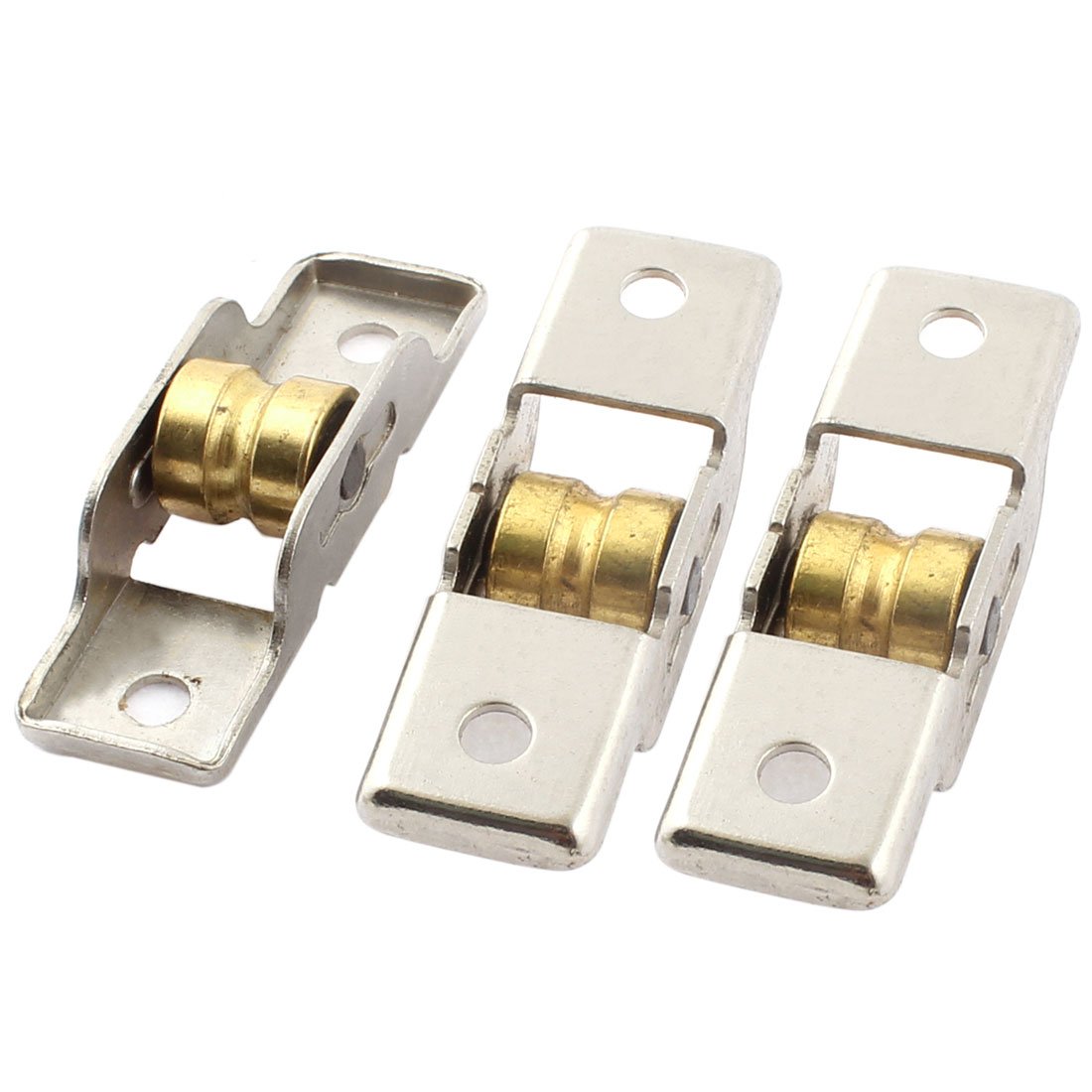 Uxcell Silver/Gold Sourcingmap Cabinet Door Sliding Wheel Window Sash Pulley Single Roller 3Pcs