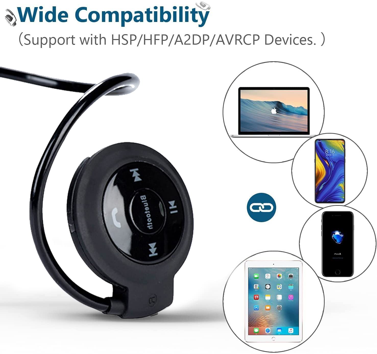 Wireless headphones Bluetooth 5.0 Sport Headset