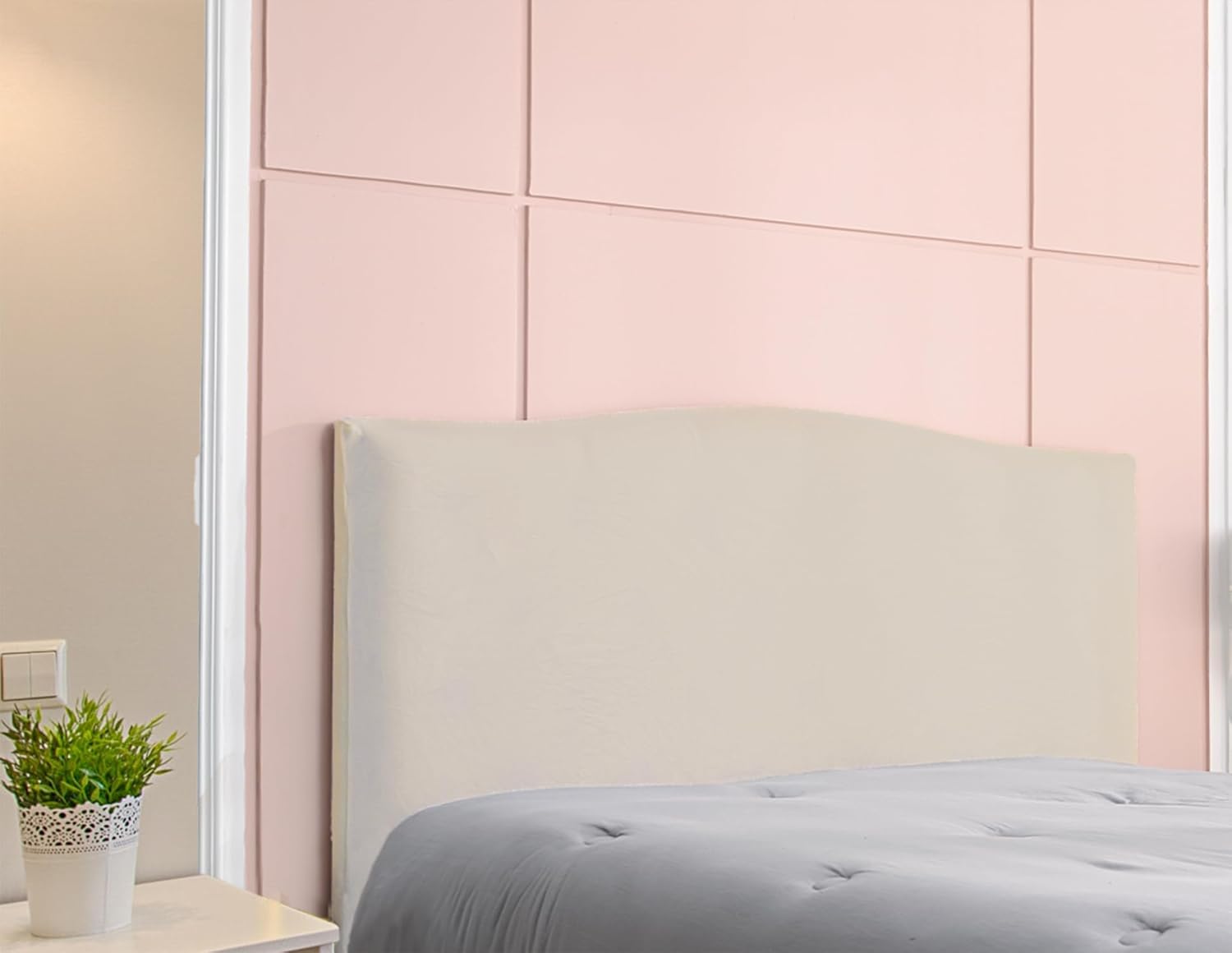 Zion Praiser Stretch Velvet Bed Headboard Slipcover Fabric