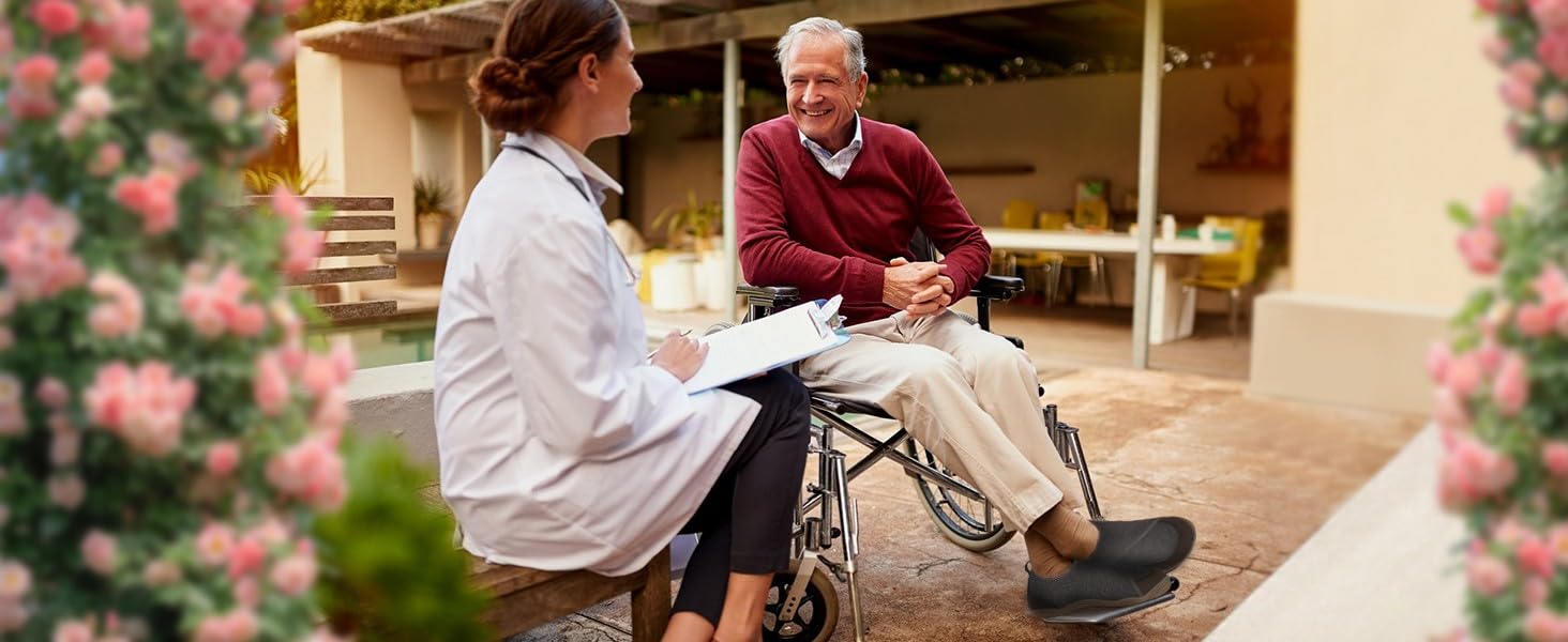 Zapatos Diabéticos para Hombre Mujer Zapatillas de Estar por Casa Extra Ancho Antideslizantes Ajustable Cómodo Respirable Artritis Edema Ortopédica Zapatos Aliviar el Dolor de Pies