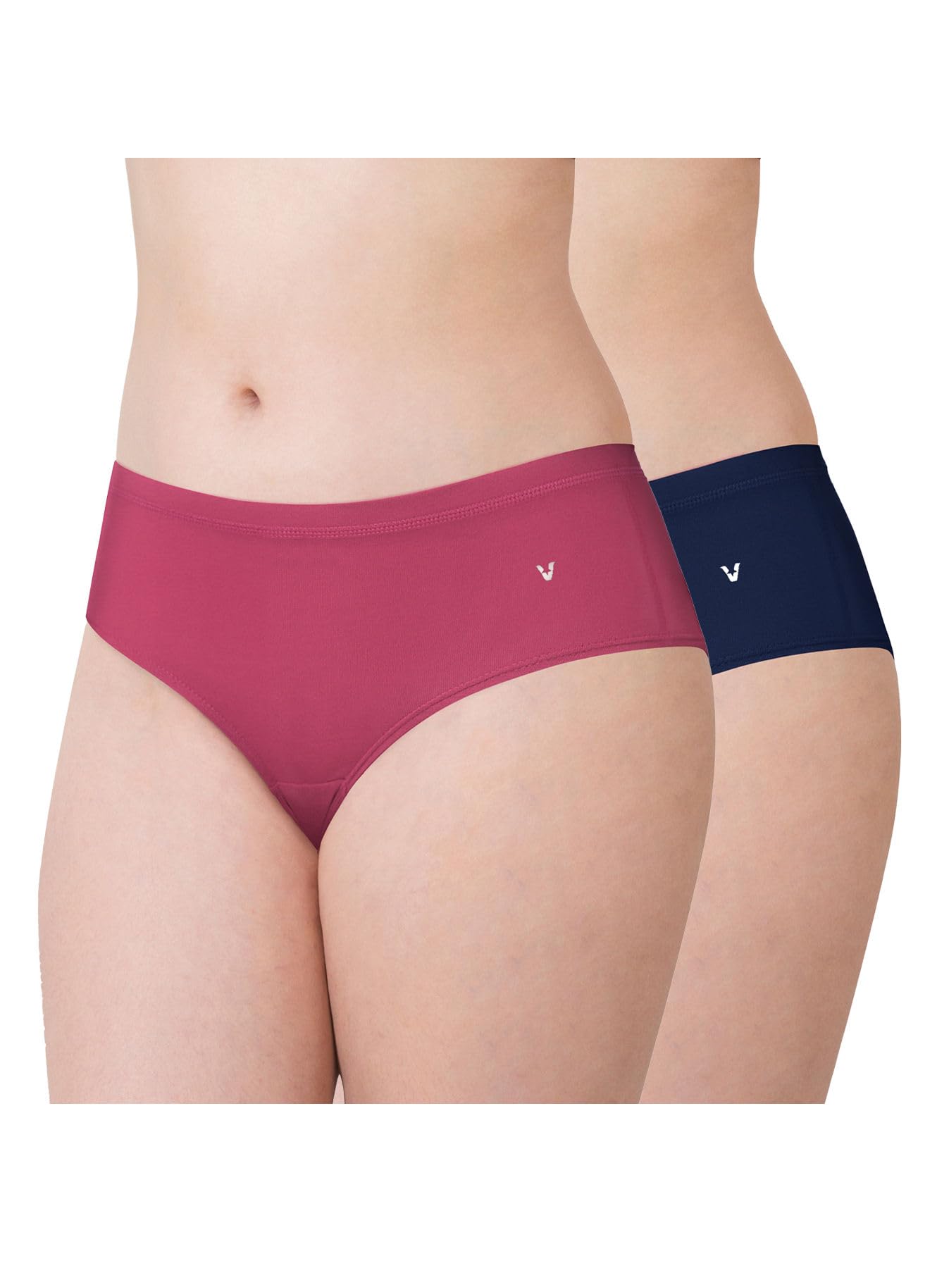 vstar Women's MH13 Modal Blend Stretch Hipster Panty Combo Pack of 2-picture-26