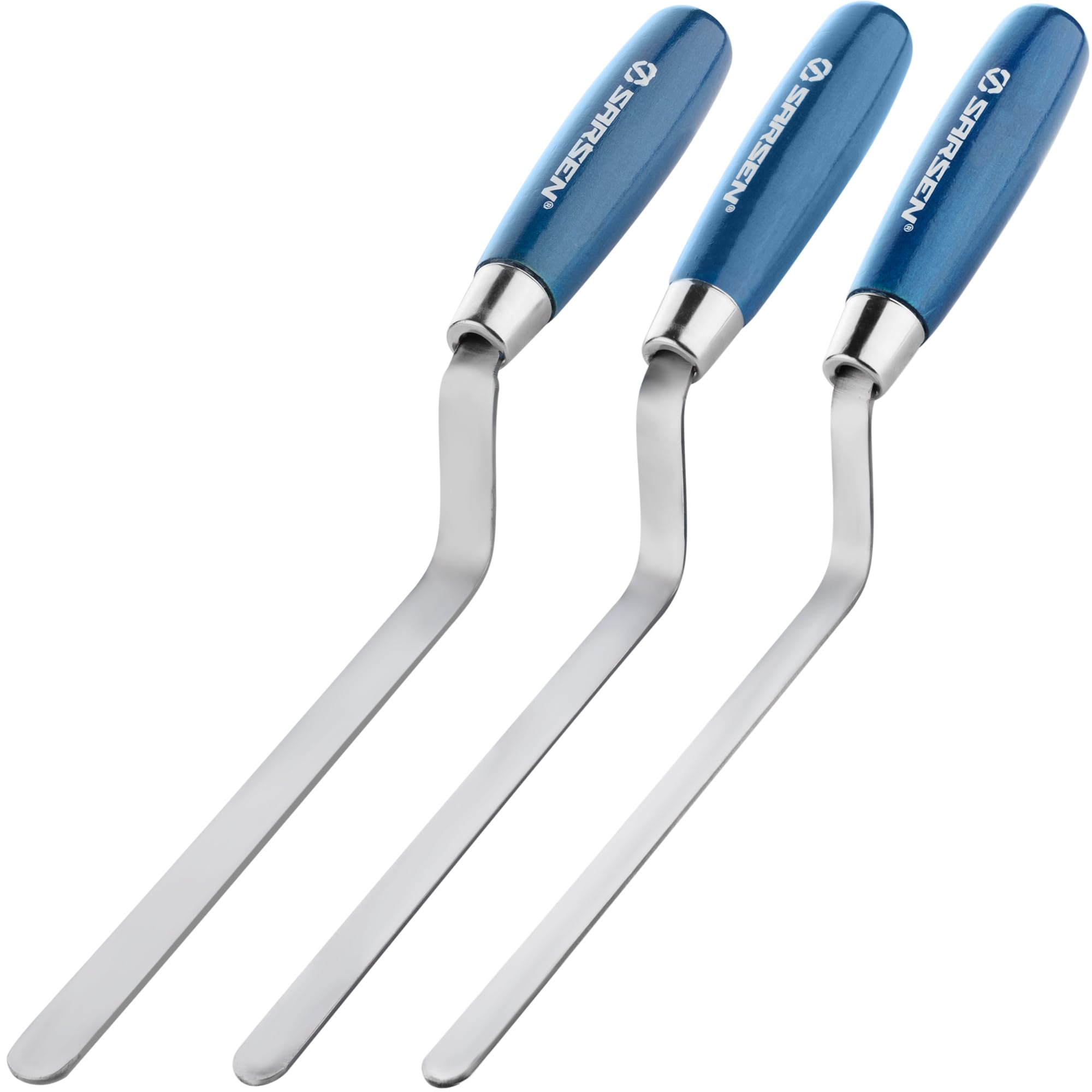 3 Pack Wide Pointing Trowels: Brick Jointer & Pointing Tool Set (10mm, 12mm, 14mm) for Wide Mortar Joints, Patio Slabs, Brickwork, Cement Work & Repointing