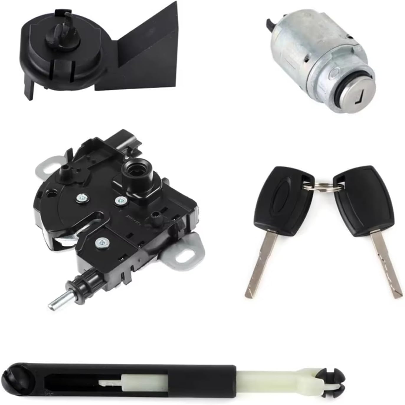 Compatible with Focus for C-Max MK1 2003 2004 2005 2006 2007 2008 2009 2010 Car Long Type Rod Bonnet Hood Release Lock Latch 1355231 4M5AA16B970AB 4895286 Bonnet Hood Lock