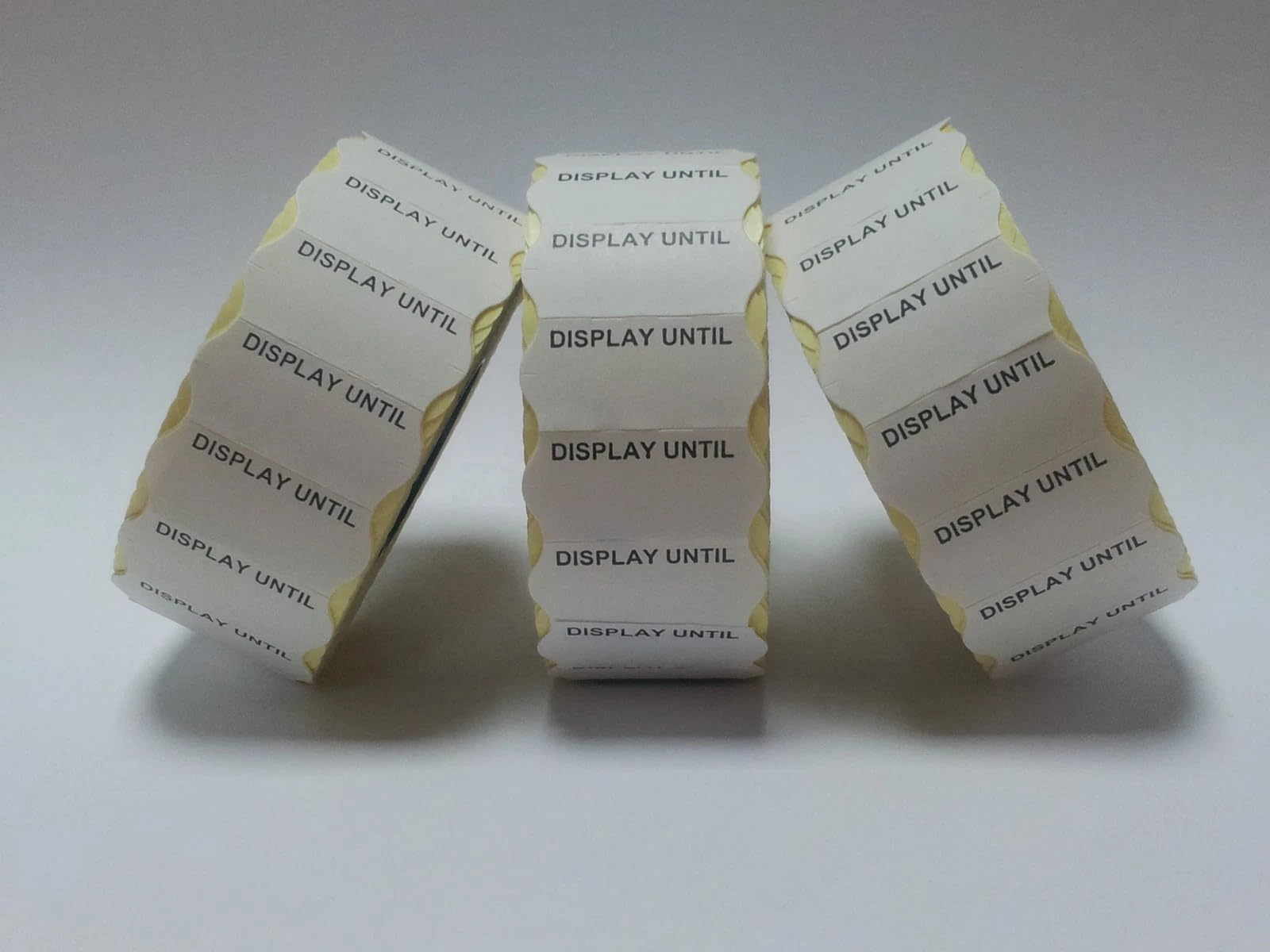 JIO CT4 26 x 12 mm Price Gun Label Stickers Tags, Compatible with Avery, sato, Puma, Lynx, motex & Many More Price Gun Refill for Retail Shop and Tagging | Color Display Until | Pack of 10