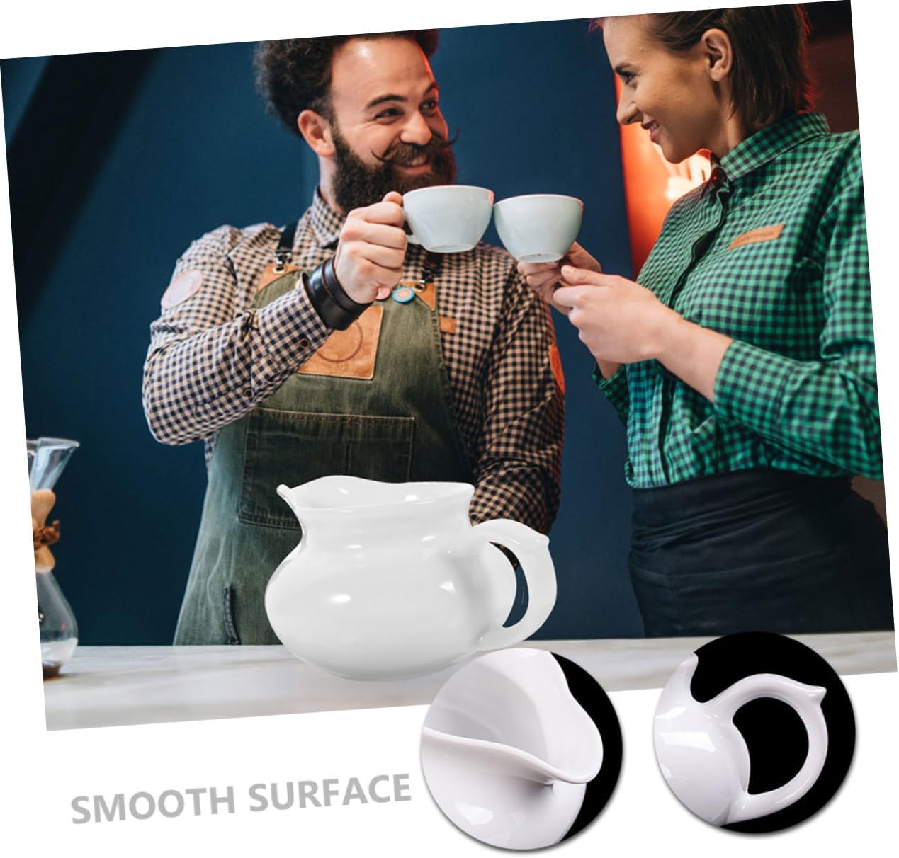 OUNONA 2pcs Portable Gravy Dispenser Ceramic Sauce Boat with Handle Easy to Clean Practical for and Sauces Unique Design for Home Use