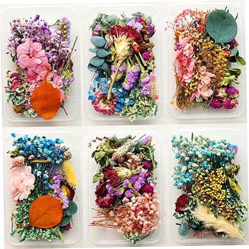 Velas aromáticas con flores secas para manualidades miniatura 7