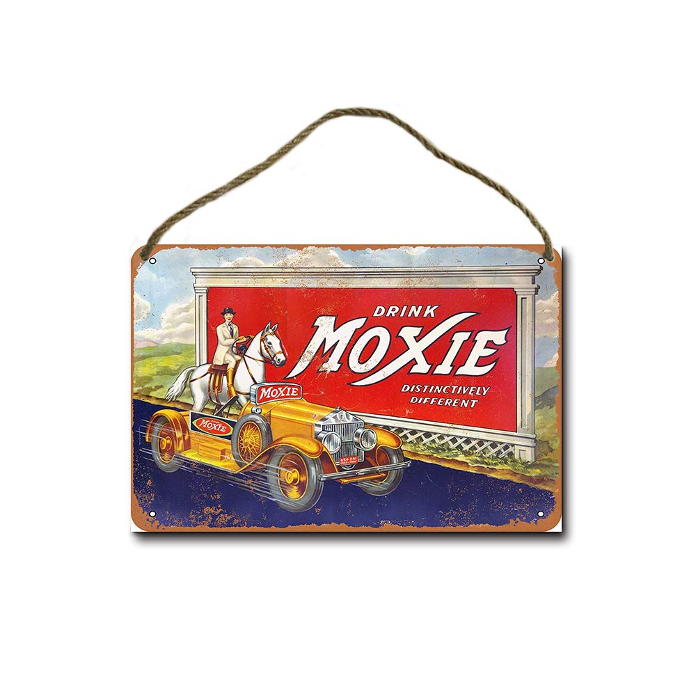mefoll 1933 Drink Moxie Wood Sign 8"x12" Plaque Decor