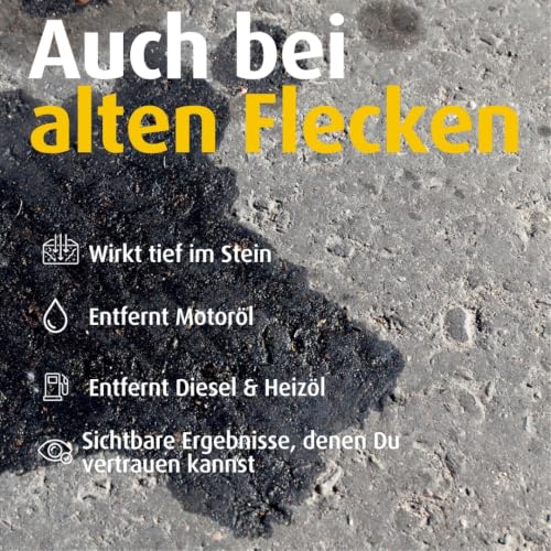 Caramba Power Ölfleck Entferner, Beseitigt Ölflecken auf Pflastersteinen, Betonstein, Textilien und mehr, für Garagenböden geeignet… – Ansicht 2