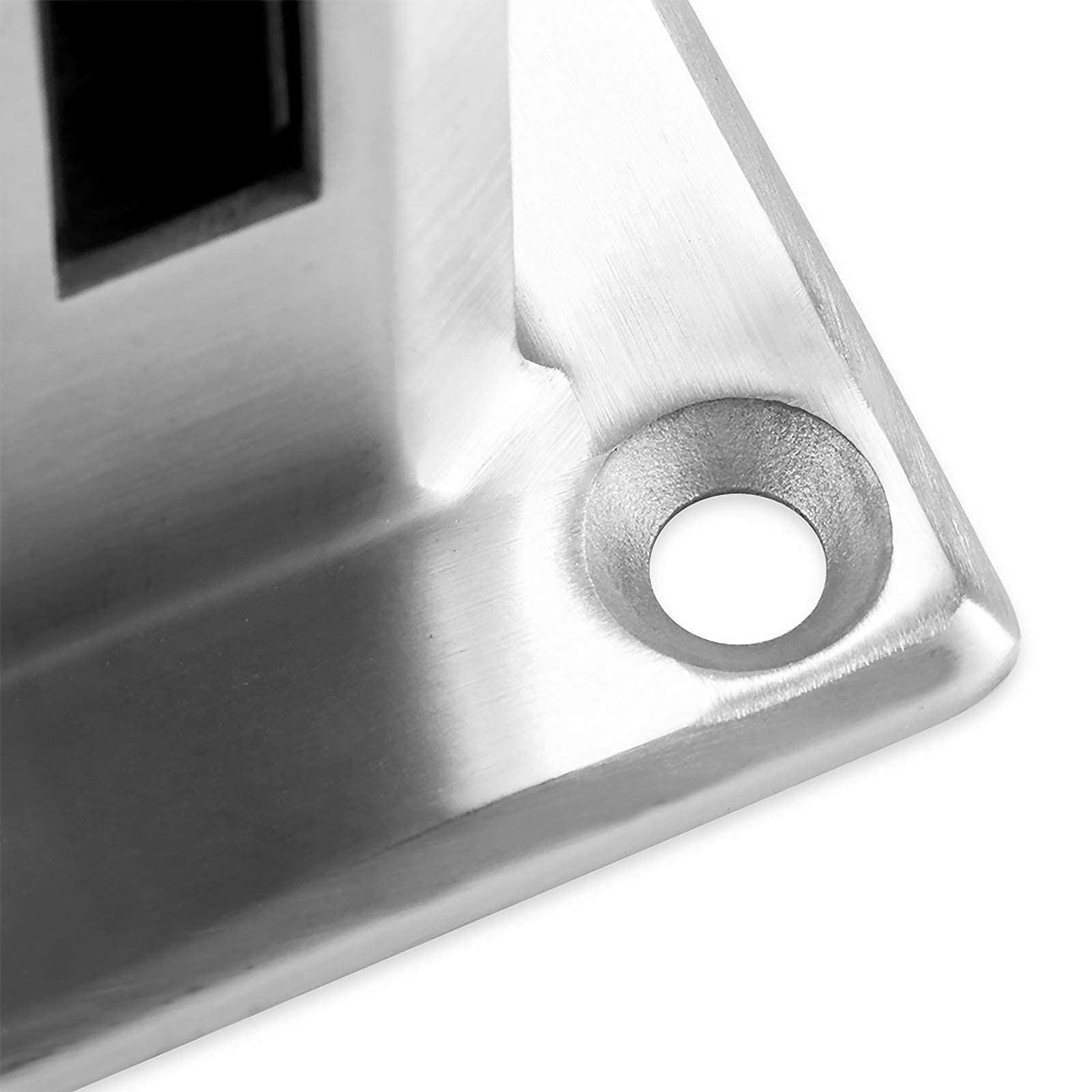 Poste de panel de vidrio de acero inoxidable, abrazadera para valla de piscina, abrazadera para cercado de balcón, poste de balaustrada con espita redonda, soporte, montado en el piso