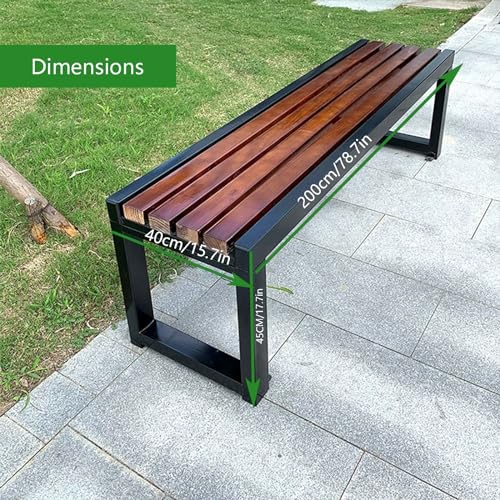 Bancs de jardin compacts en métal marron pour optimiser les petits espaces