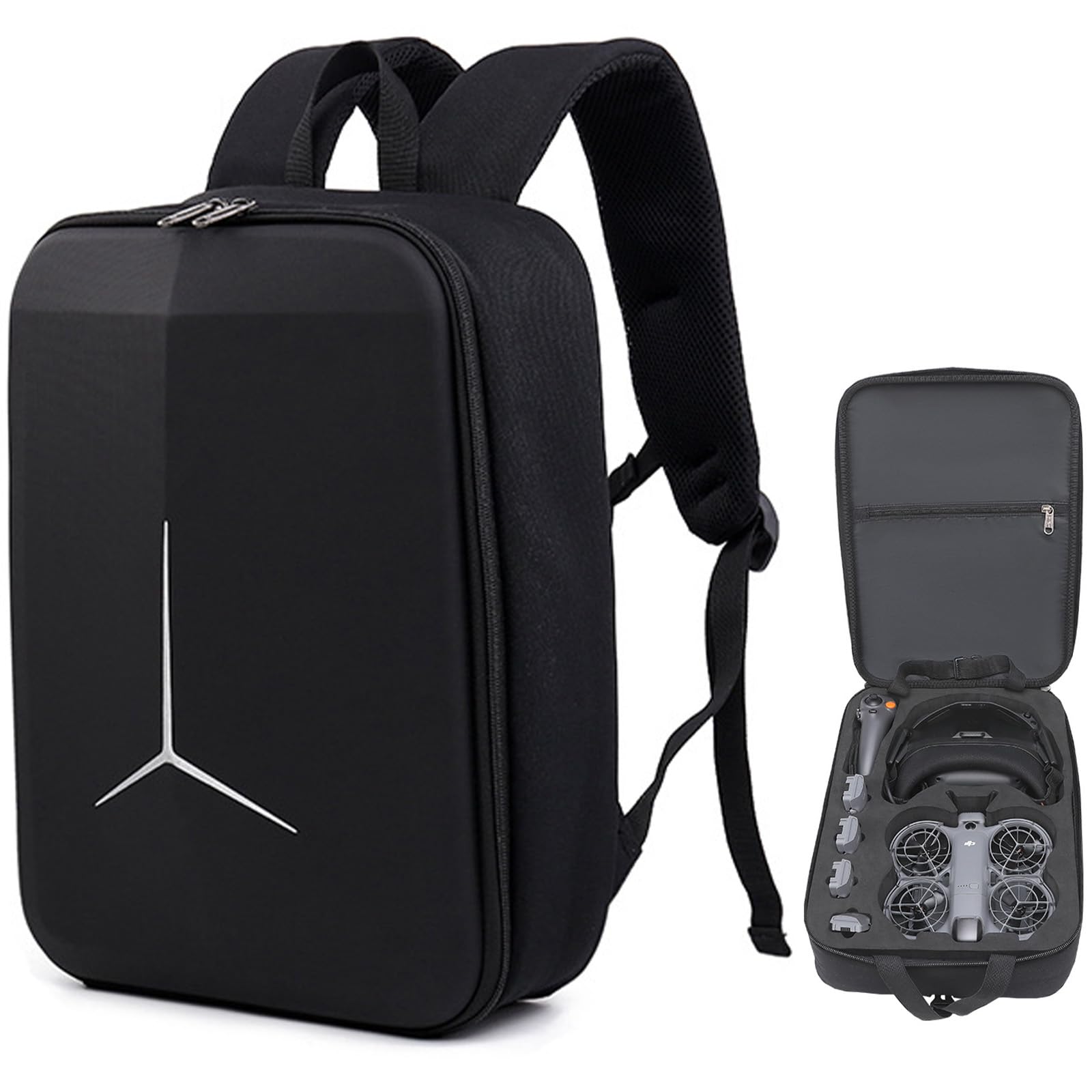Rucksack für DJI Neo 2, Tragetasche Tasche Hartschalenkoffer Aufbewahrungstasche Hard Case Zubehör für DJI Neo 2 Motion Fly More Combo für Goggles N3/RC Motion 3