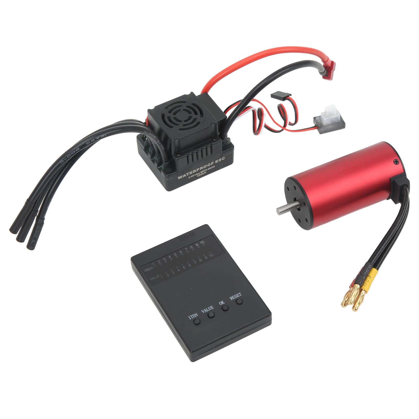 Changor Juego de Motor sin Escobillas RC, Motor de Alto par 2850KV 120A