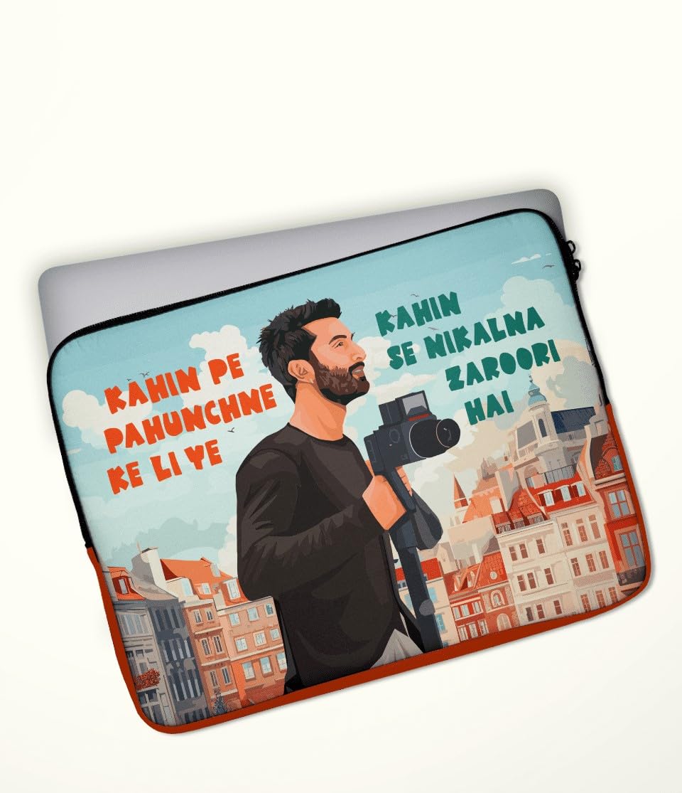 Creative Dukaans Bollywood Inspired Chill Wanderer Themed Laptop Sleeve for 14.1 and 15.6 (15.6) (B0CPPRPM3C) Amazon Price History, Amazon Price Tracker