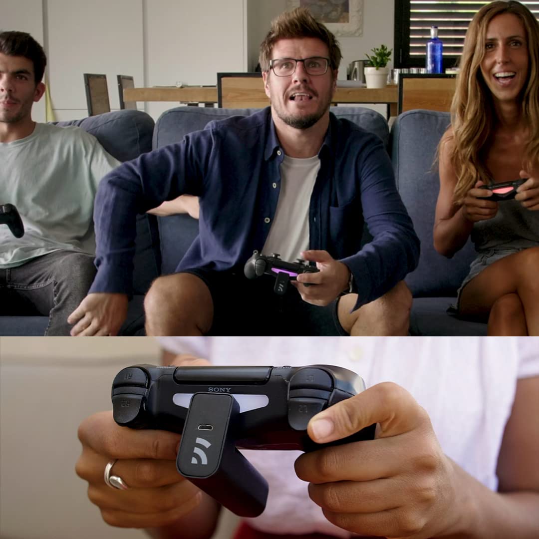 Bateria Remotto - Bezprzewodowa ładowarka do kontrolera PS4 - Przenośna bateria do DualShock Granie podczas ładowania - Długa żywotność baterii +12 godzin pracy na baterii - Akcesoria PS4