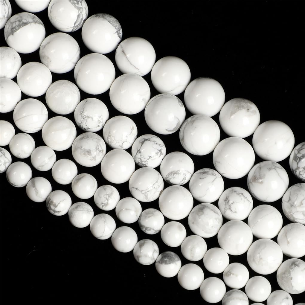 Perles en pierre naturelle ronde lisse pour éviter les fils cassés en création de bijoux