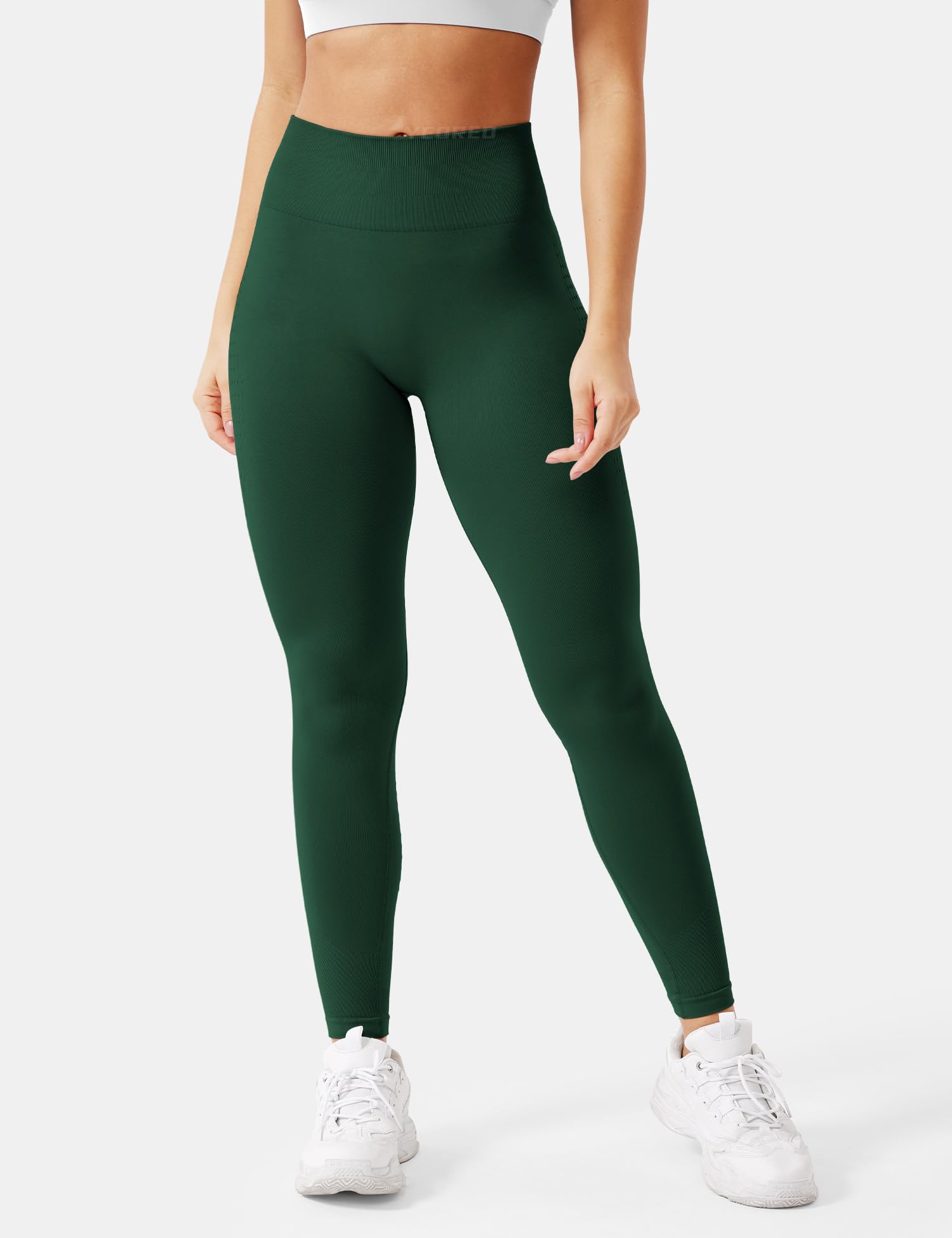 YEOREO Scrunch Workout Leggings for Women Grand Butt Lifting Seamless Leggings High Waisted Tummy Control Gym Yoga Pants Green S