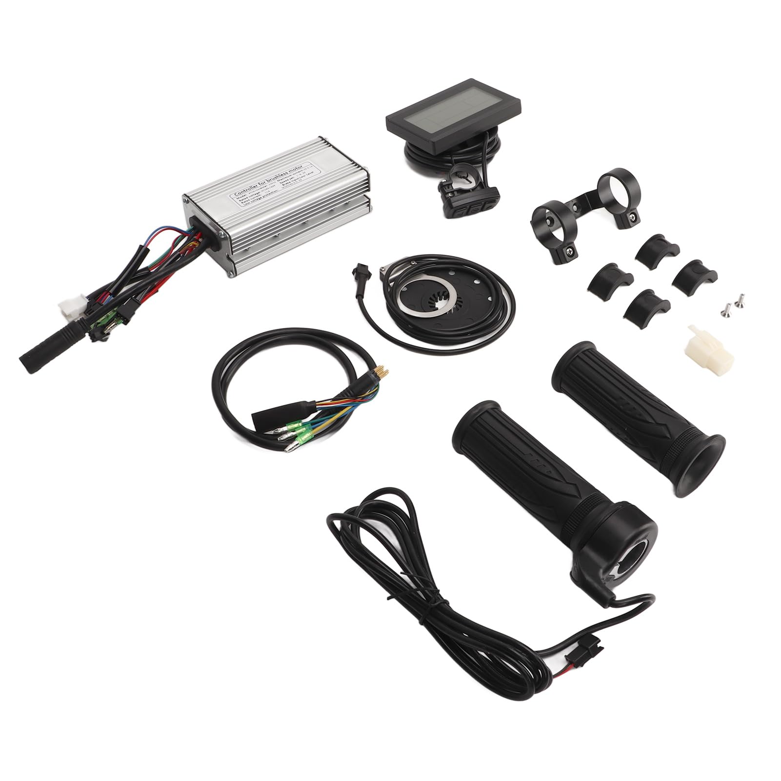Kit di conversione bici elettrica con controller dual mode 22A Pannello LCD3 Impugnatura acceleratore per biciclette elettriche Scooter 500W