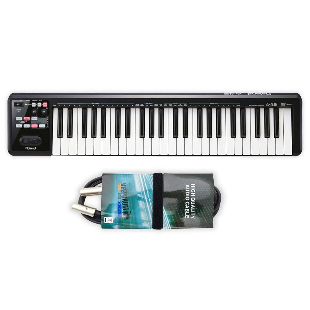 Roland A49 BK USB MIDI-Keyboard Controller czarny + keepdrum