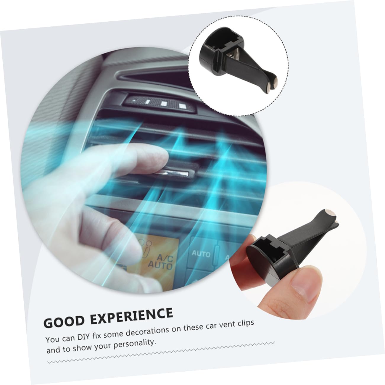 PartyKindom 240 Stk Lüftungsclips Lüftungsclip für Autoerfrischer-Clips Zubehör für im Auto Auto-Steckdosen-Clips automatische Lüftungsclips Metall