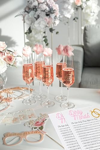 Miniatura 2 de TDC Games Juegos de despedida de soltera Dirty Minds para adultos, juegos de despedida de soltera con pistas traviesas para 25 invitados, juegos