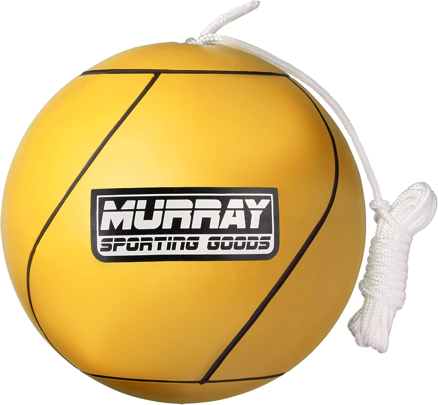 Murray Sporting Goods Tetherball and Rope - Full-Size Soft Rubber Portable Tetherballs with Rope (Yellow) : Sports & Outdoors