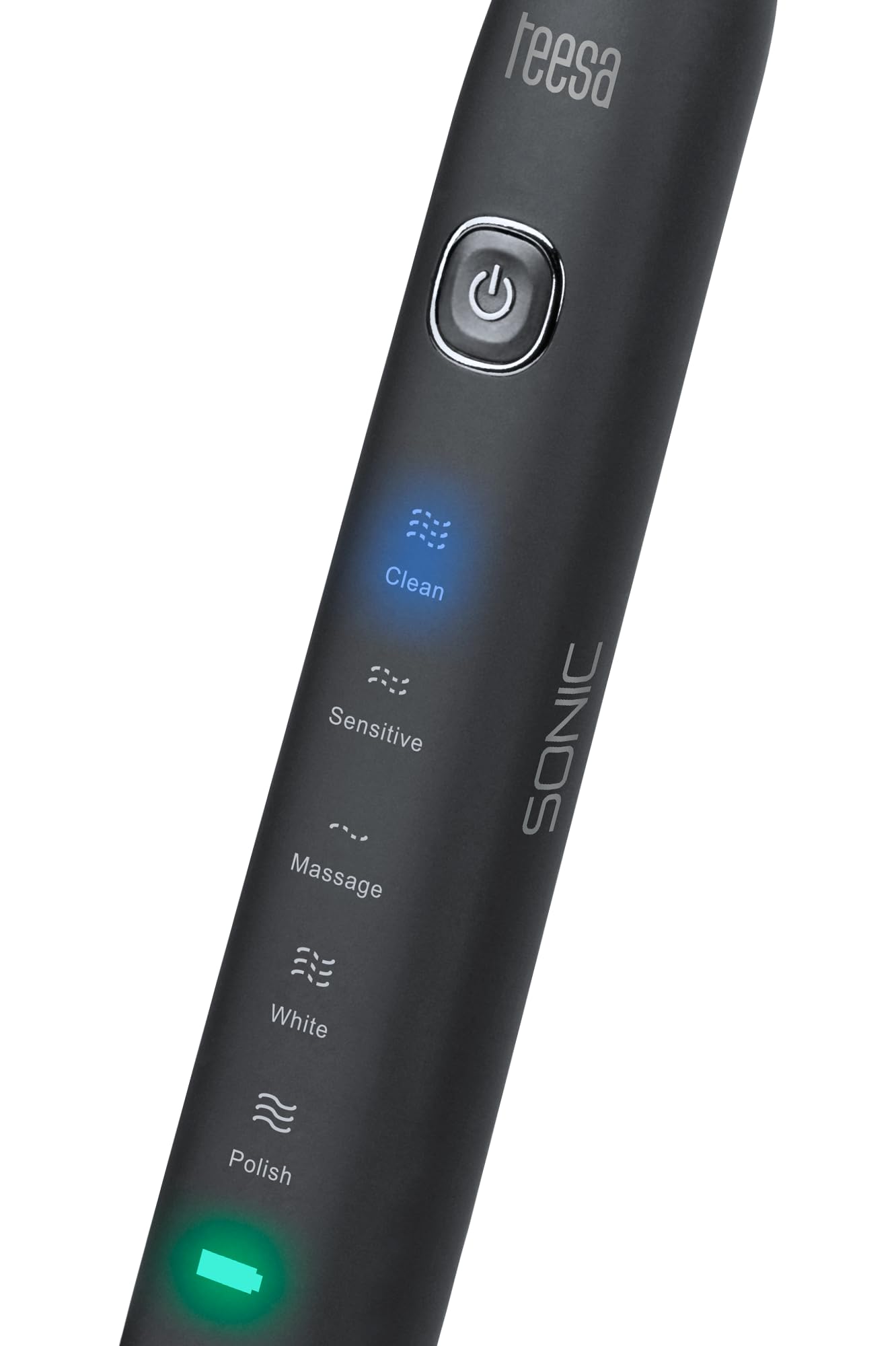 Teesa TSA8015 SONIC BLACK - Spazzolino a ultrasuoni con 5 programmi di pulizia, colore: Nero
