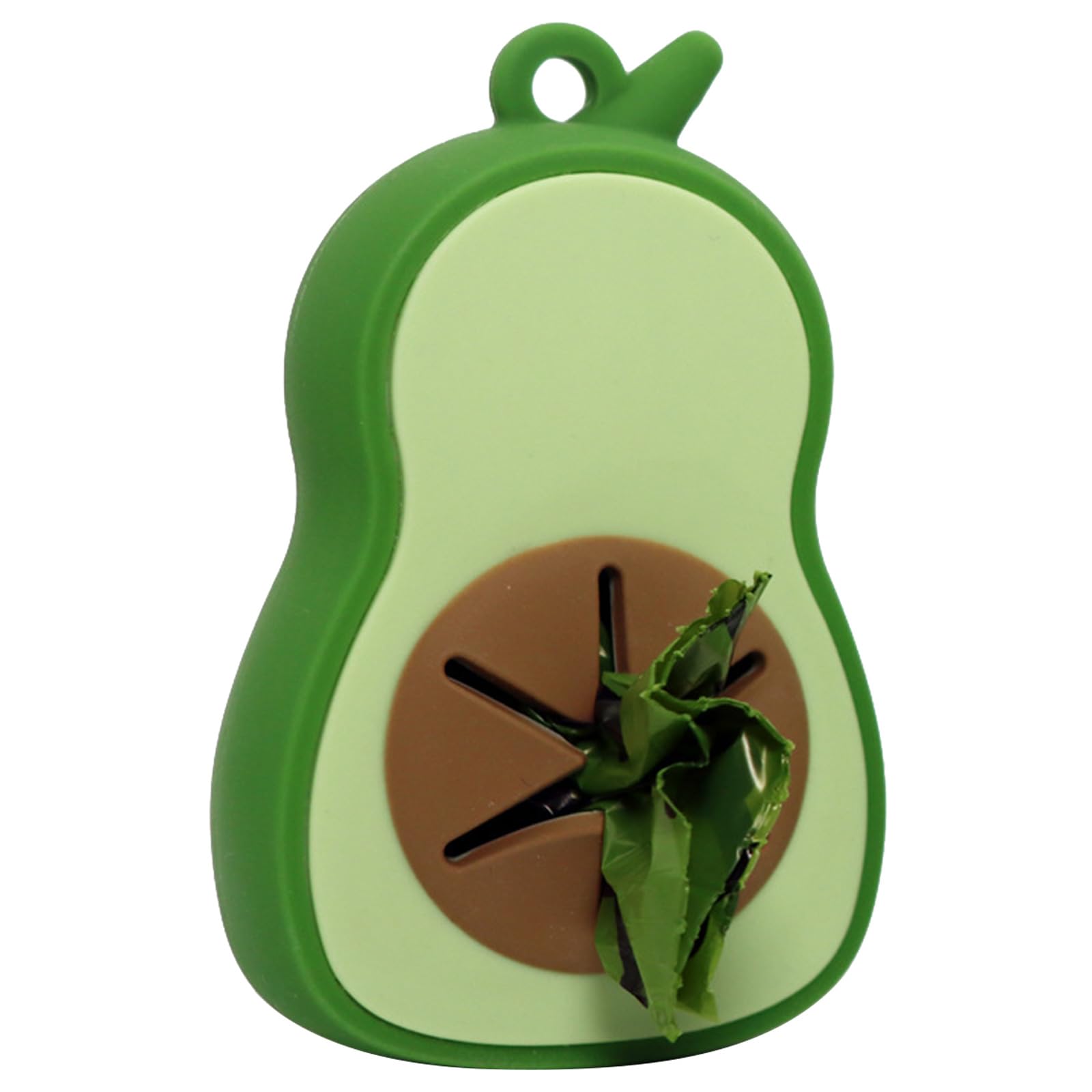 Distributeur de Sacs à déjections Canines en Forme d'avocat Distributeur de Sacs à déjections Canines Accessoires d'extérieur pour Animaux de Compagnie